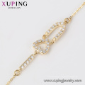 71808 xuping moda pulseira de preço especial bonito com forma de coração para meninas